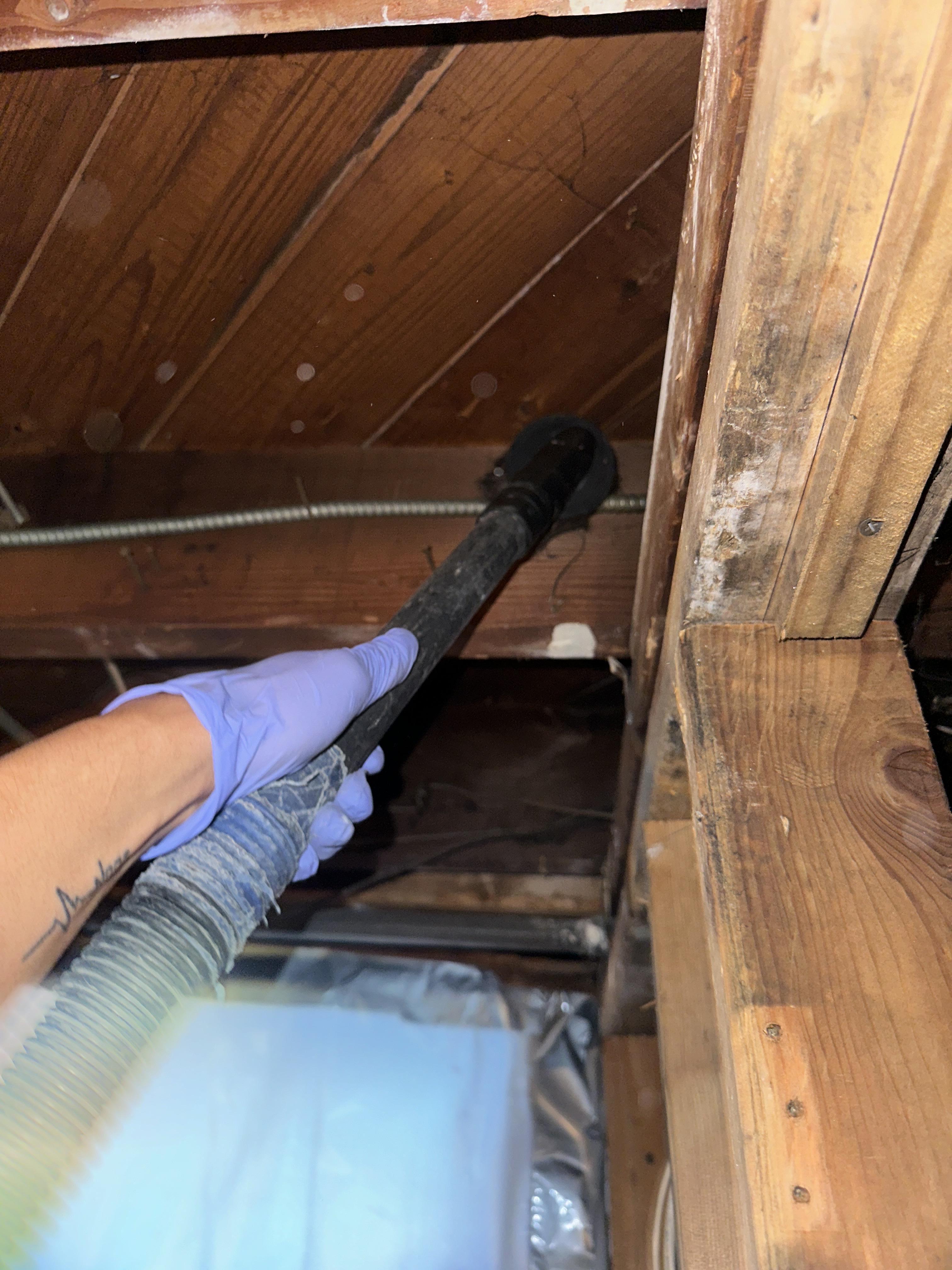 Cleaning Soot on Ceiling