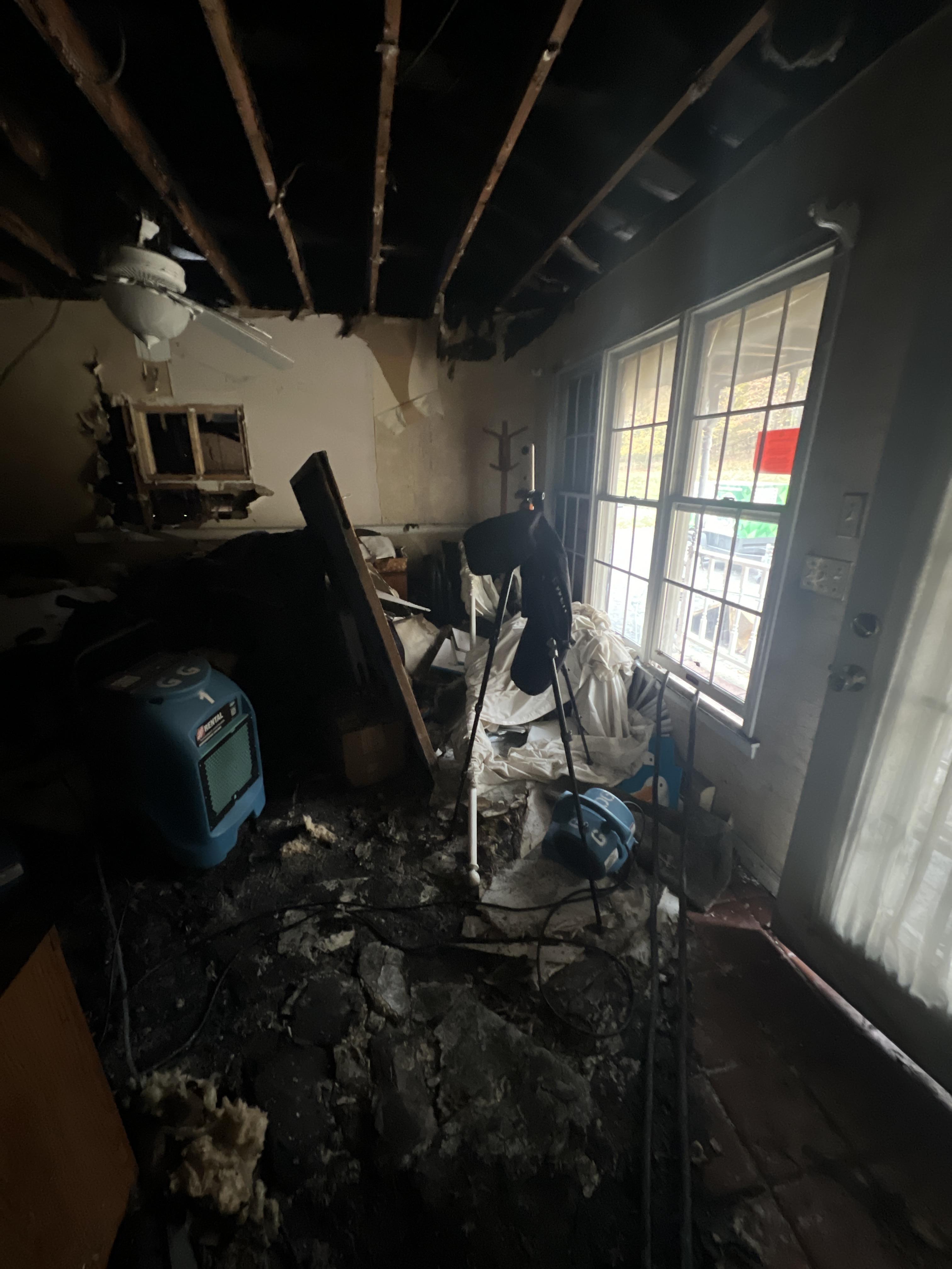 water damage from fire department