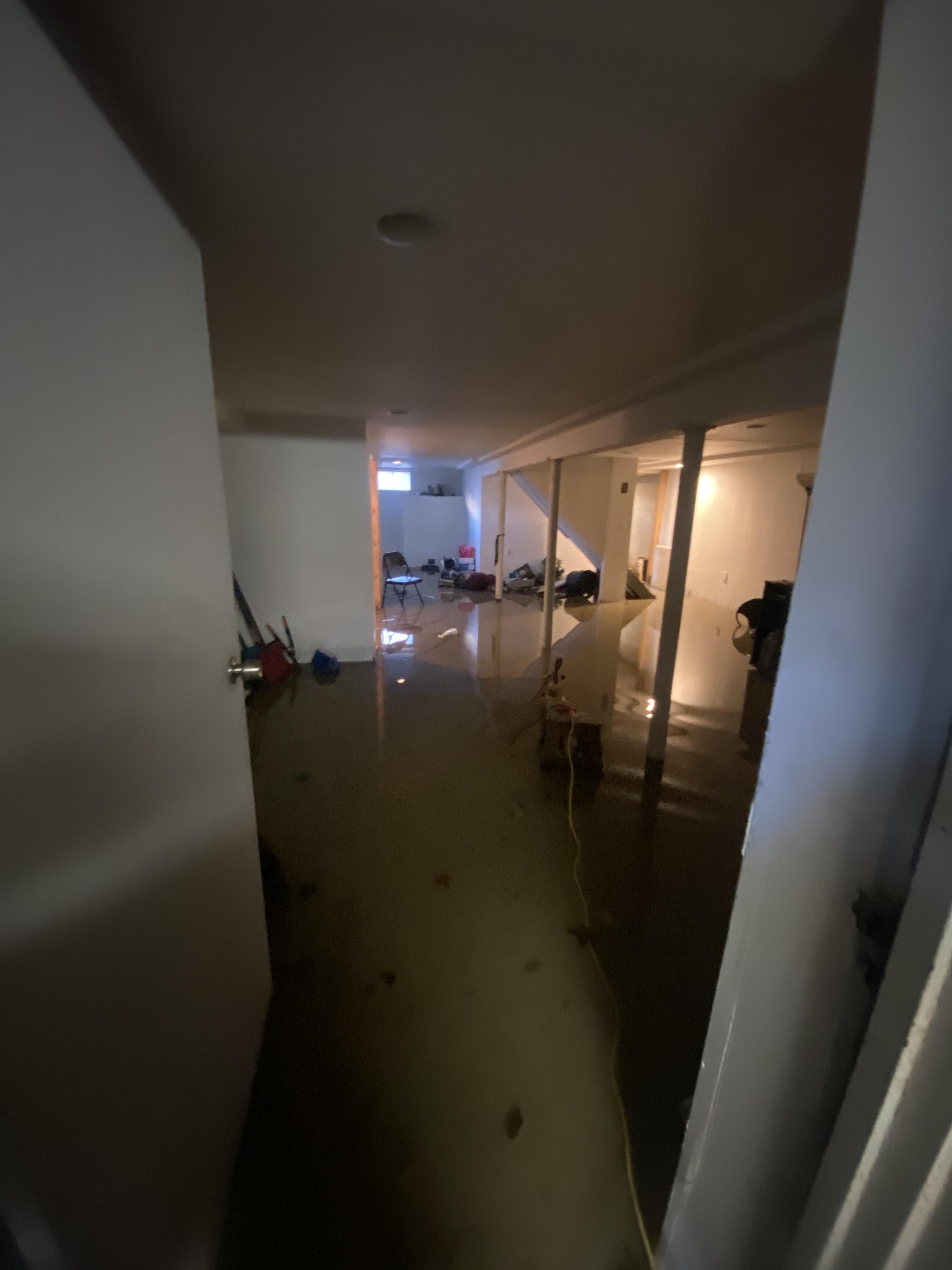 flooded basement